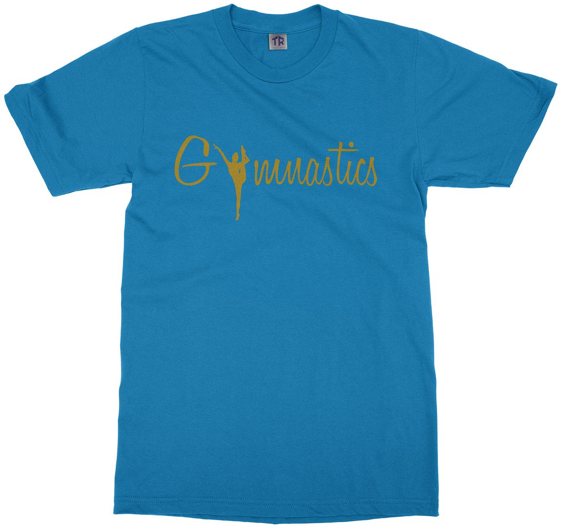 Gymnastics Gold Script Youth T-Shirt Gymnast Pride Gift - Picture 13 of 14