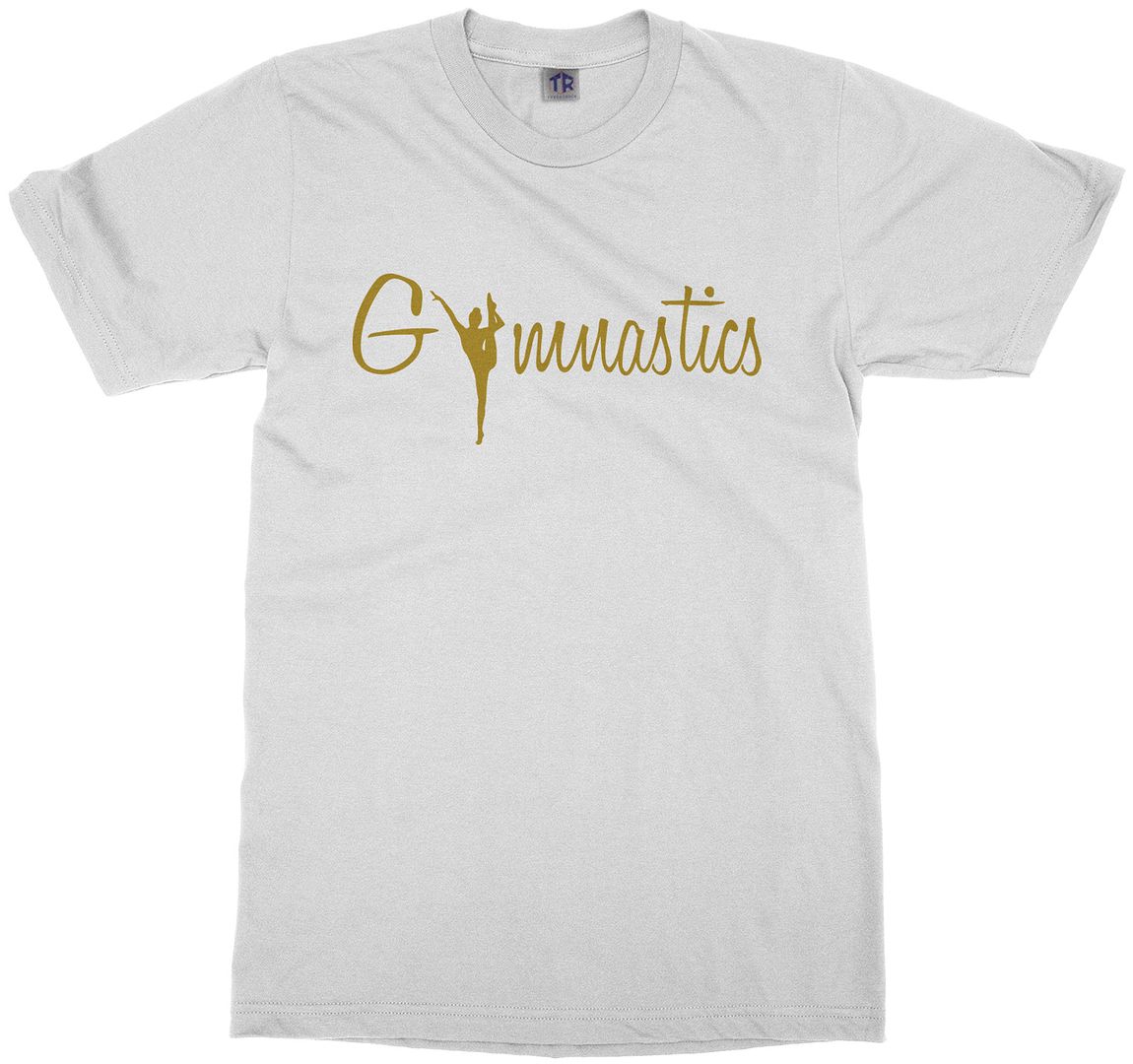 Gymnastics Gold Script Youth T-Shirt Gymnast Pride Gift - Picture 14 of 14
