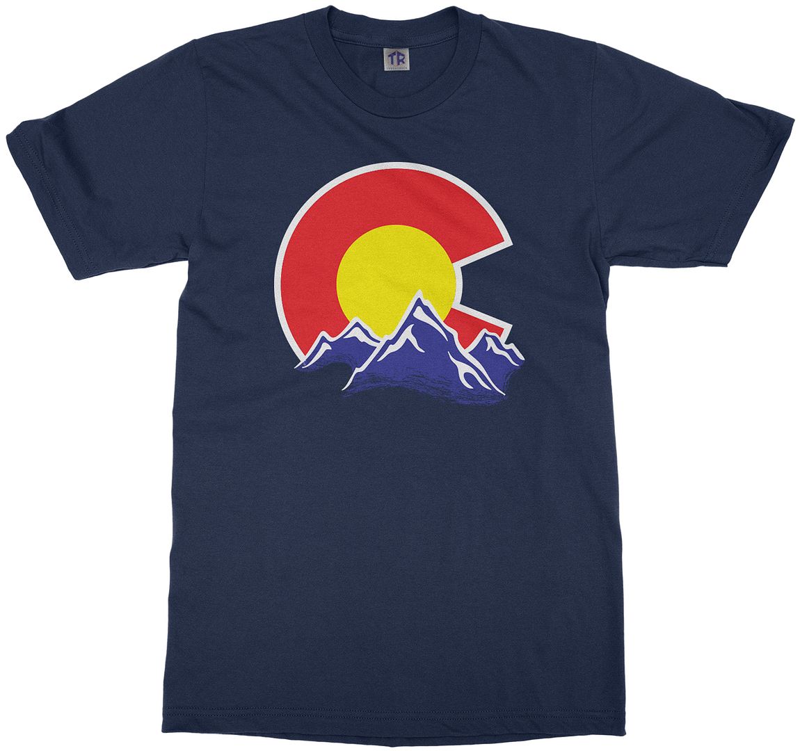 Colorado Mountain Youth T-Shirt State Flag Denver - Picture 8 of 14