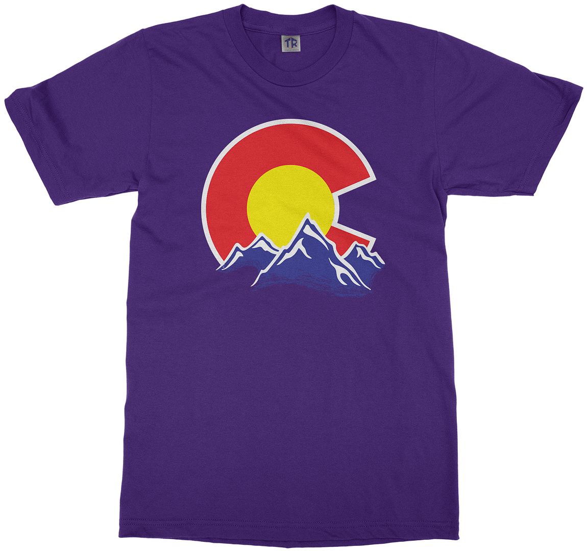 Colorado Mountain Youth T-Shirt State Flag Denver - Picture 10 of 14