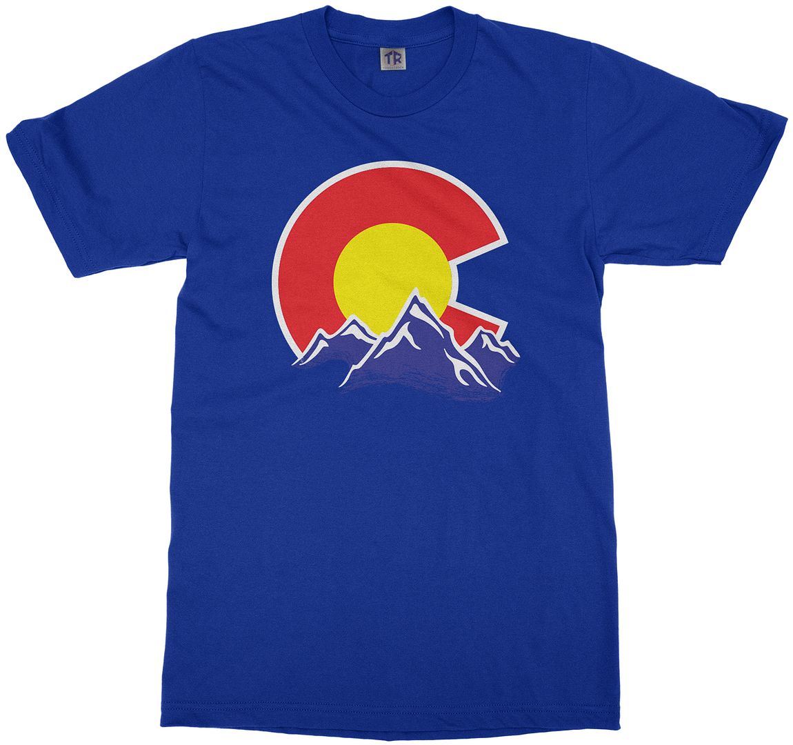 Colorado Mountain Youth T-Shirt State Flag Denver - Picture 12 of 14