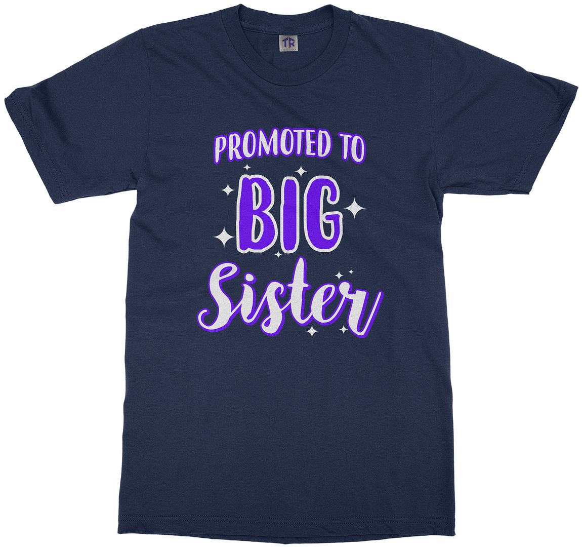 Promoted To Big Sister Youth T-Shirt Expecting Baby Gift Reveal - Picture 8 of 14