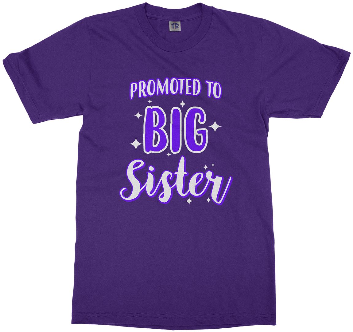 Promoted To Big Sister Youth T-Shirt Expecting Baby Gift Reveal - Picture 10 of 14