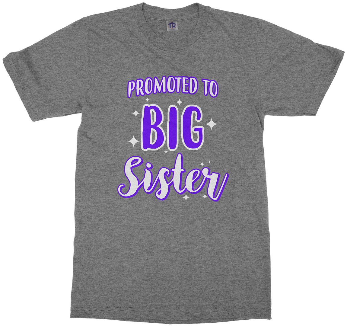 Promoted To Big Sister Youth T-Shirt Expecting Baby Gift Reveal - Picture 13 of 14