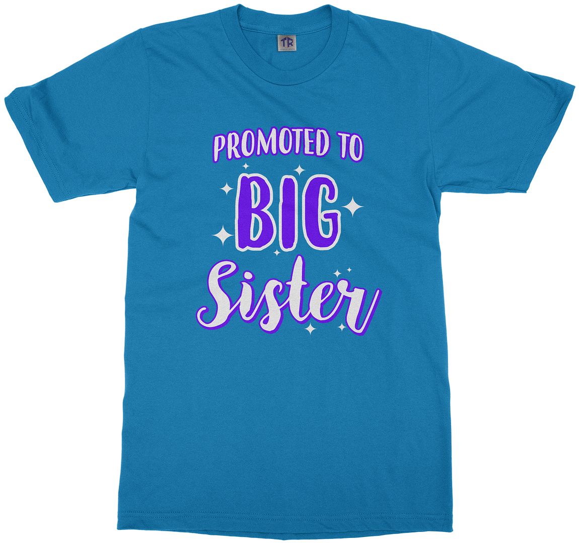 Promoted To Big Sister Youth T-Shirt Expecting Baby Gift Reveal - Picture 14 of 14