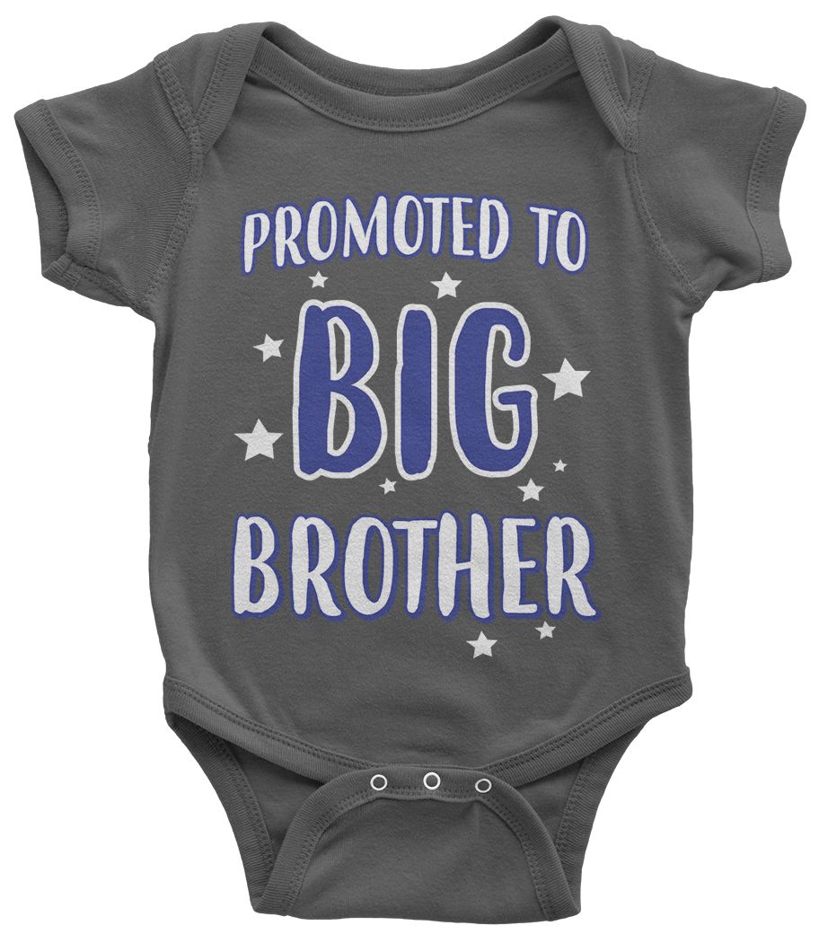 Promoted To Big Brother Infant Bodysuit Expecting Baby Gift Reveal - Picture 3 of 10