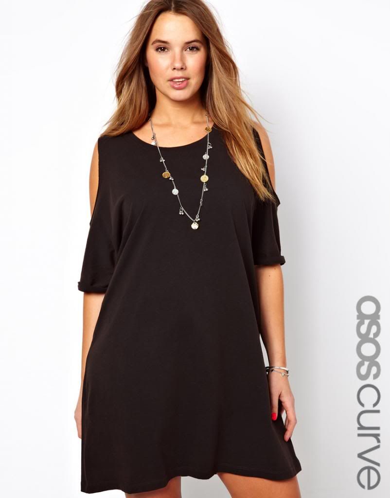 asos curve cutout shoulder dress spring summer 2013 trends plus size full figured curvy