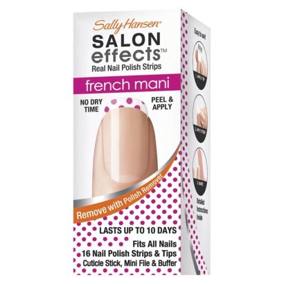sally hansen salon effect french mani nail polish art stickers spring 2013 beauty trends