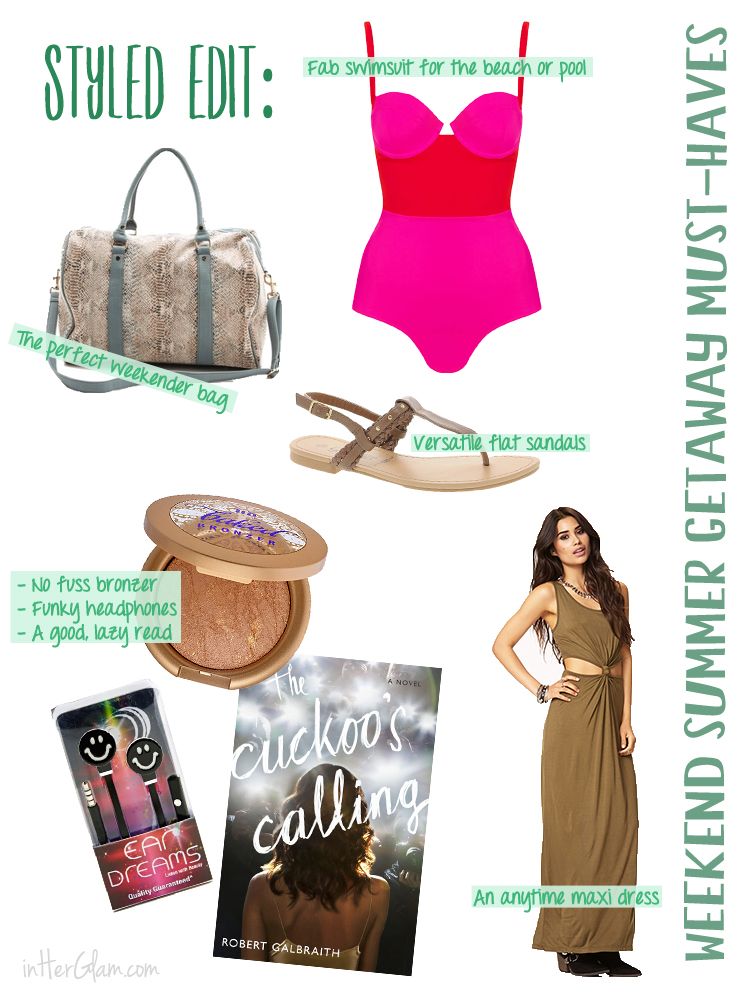 fashion cuckoo's calling weekender bag asos topshop swimsuit beauty makeup j.k. rowling