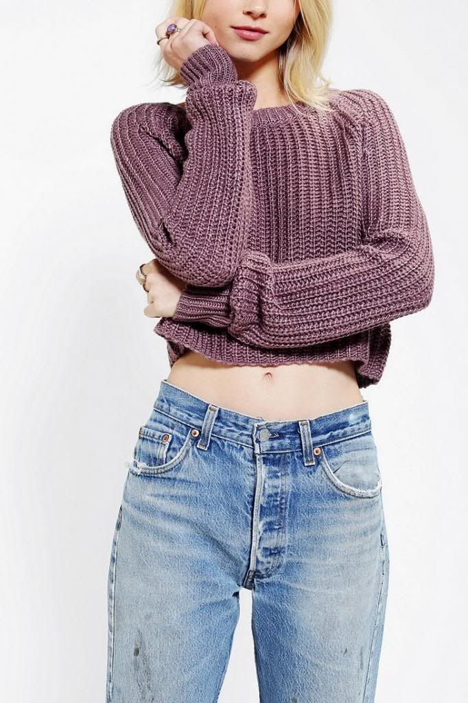 urban outfitters kimchi blue cropped sweater fall 2013 90s revival trends