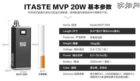 【电子烟评测】iTaste MVP20W 盒子主机 大烟雾量 结实更耐用