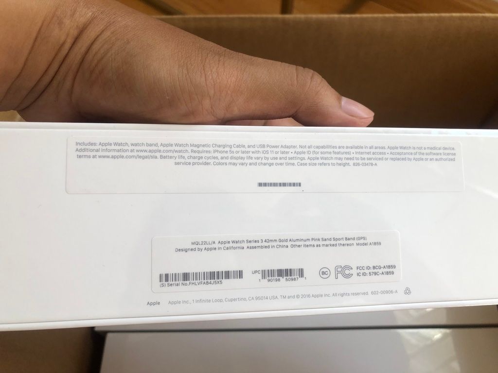 Apple Watch Seri 3 GPS full box US - 2