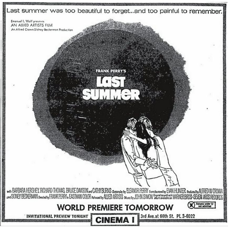 LAST SUMMER (1969)